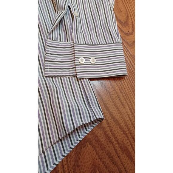 Michael Kors Button Down Dress Shirt sz:17 1/2  34/35 SLIM FIT - Picture 3 of 4